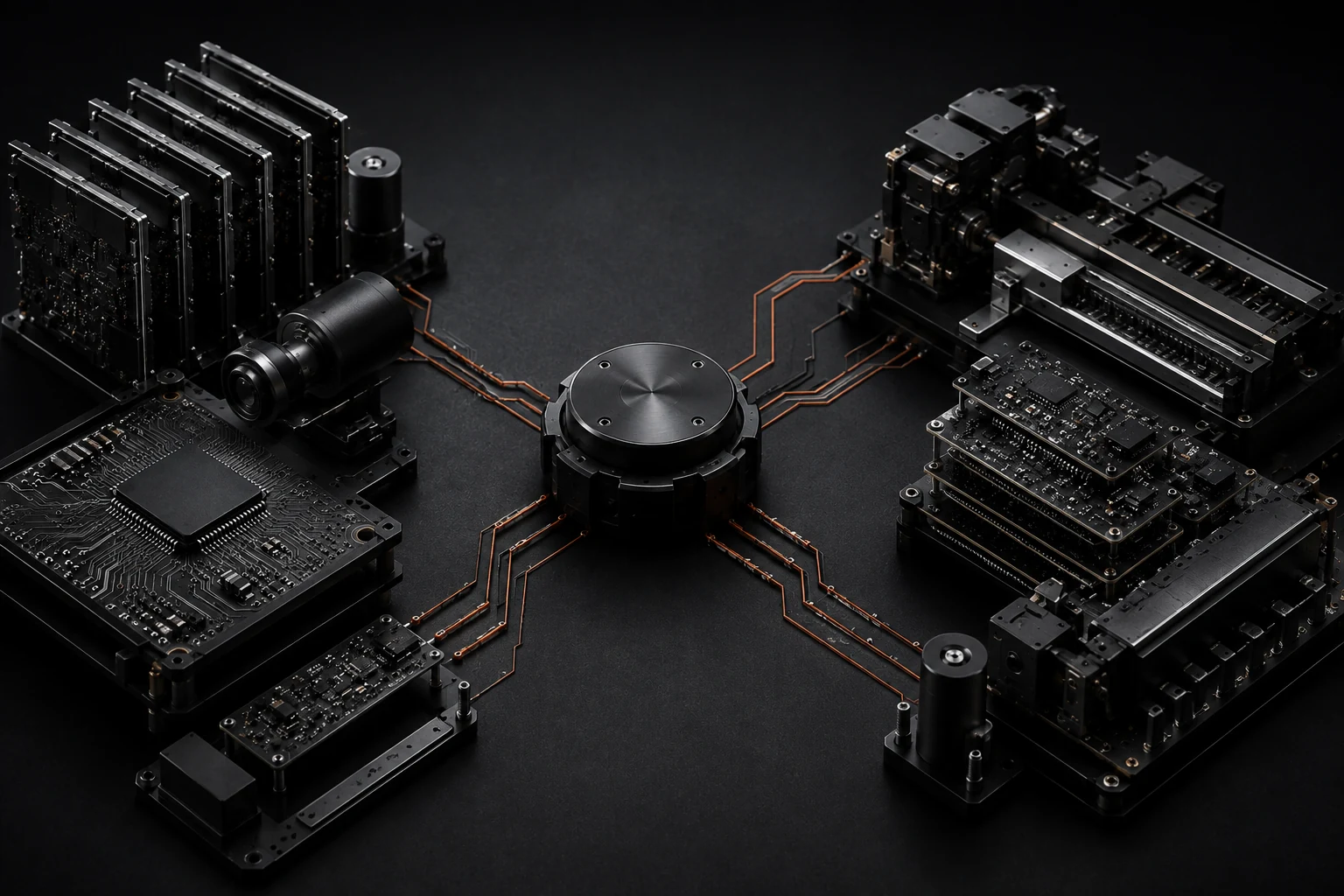 Conceptual connected electronics project management system